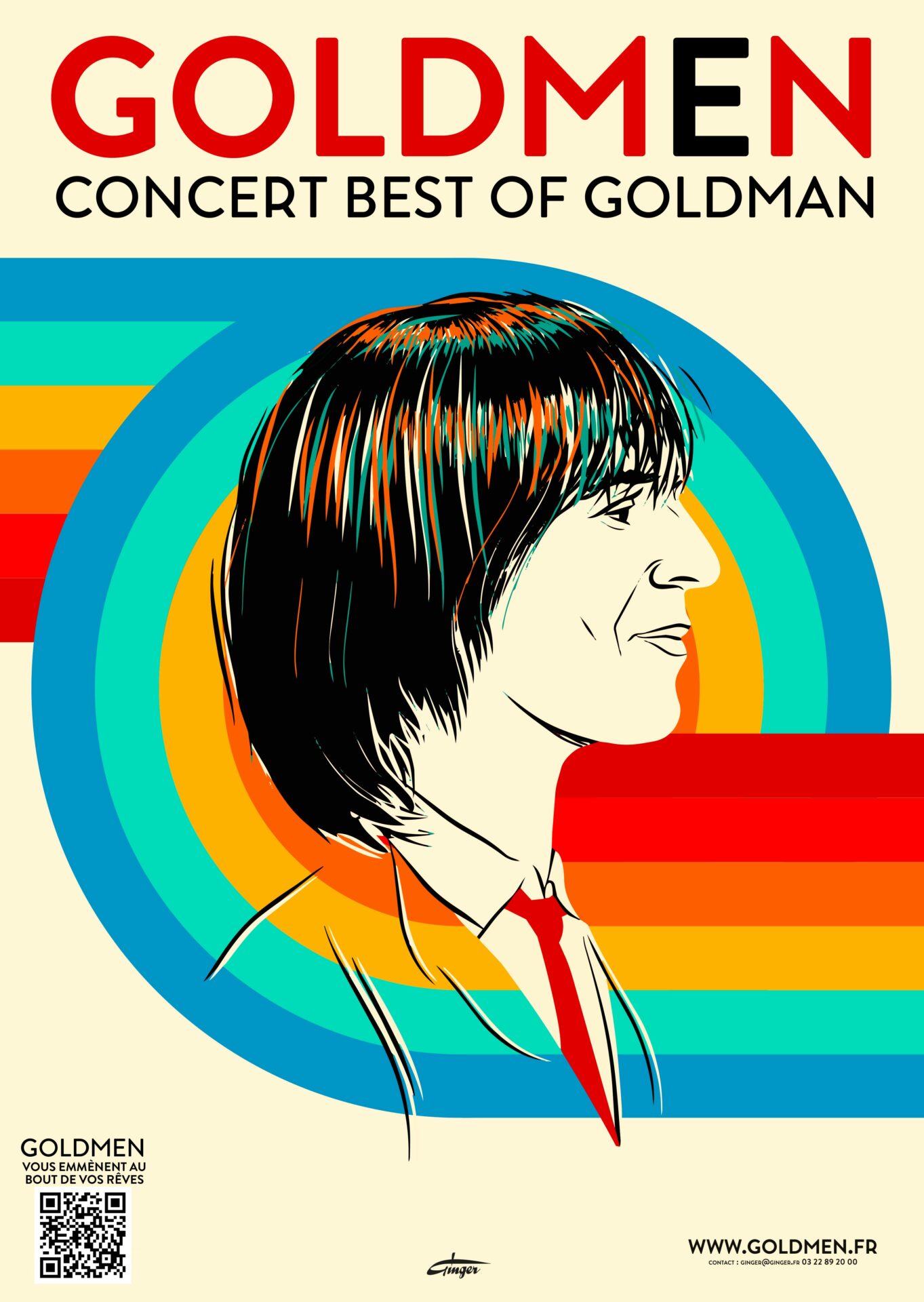Golmen – Best of Goldman en concert à l’Arena Loire le Ven 21 jan