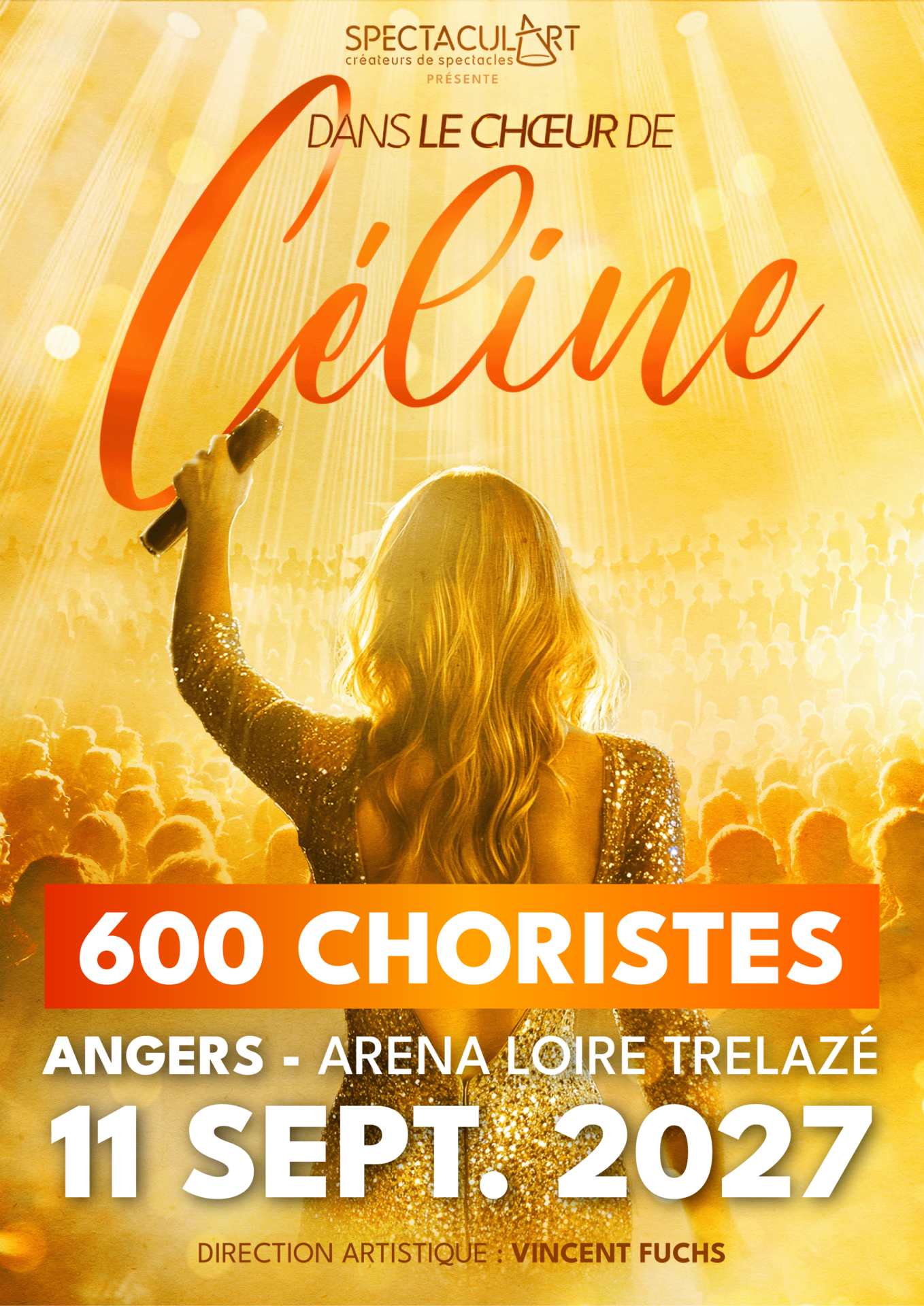 Dans le Choeur de Celine en concert à l’Arena Loire le Sam 11 sept