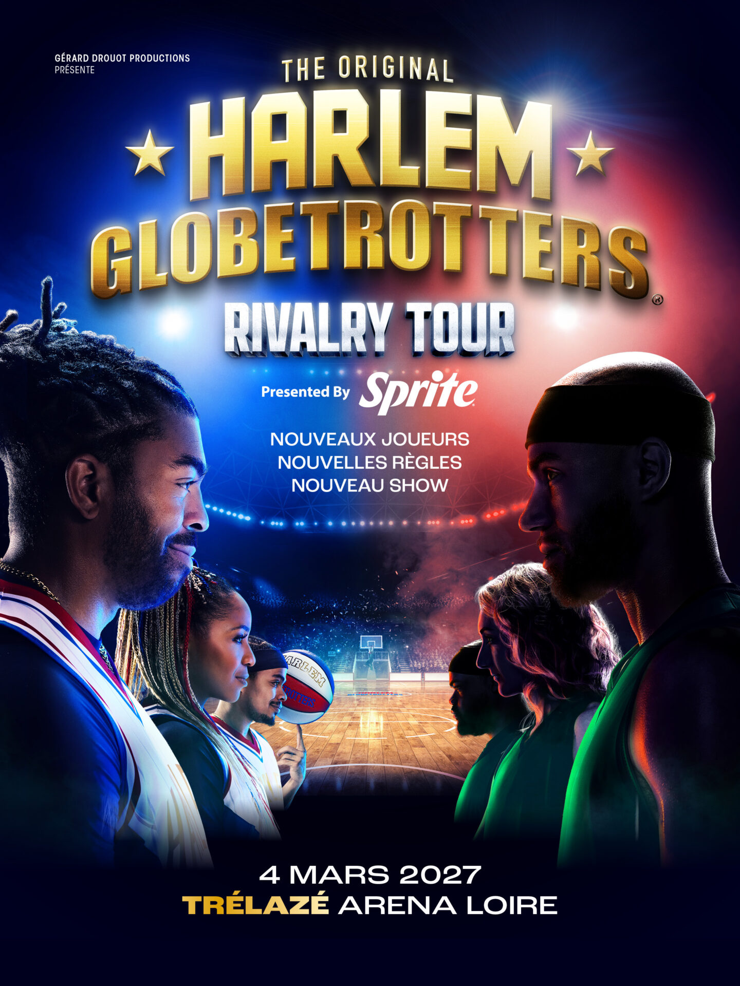 Harlem Globetrotteurs – Rivalry Tour 2027 en concert à l’Arena Loire le Jeu 4 mars